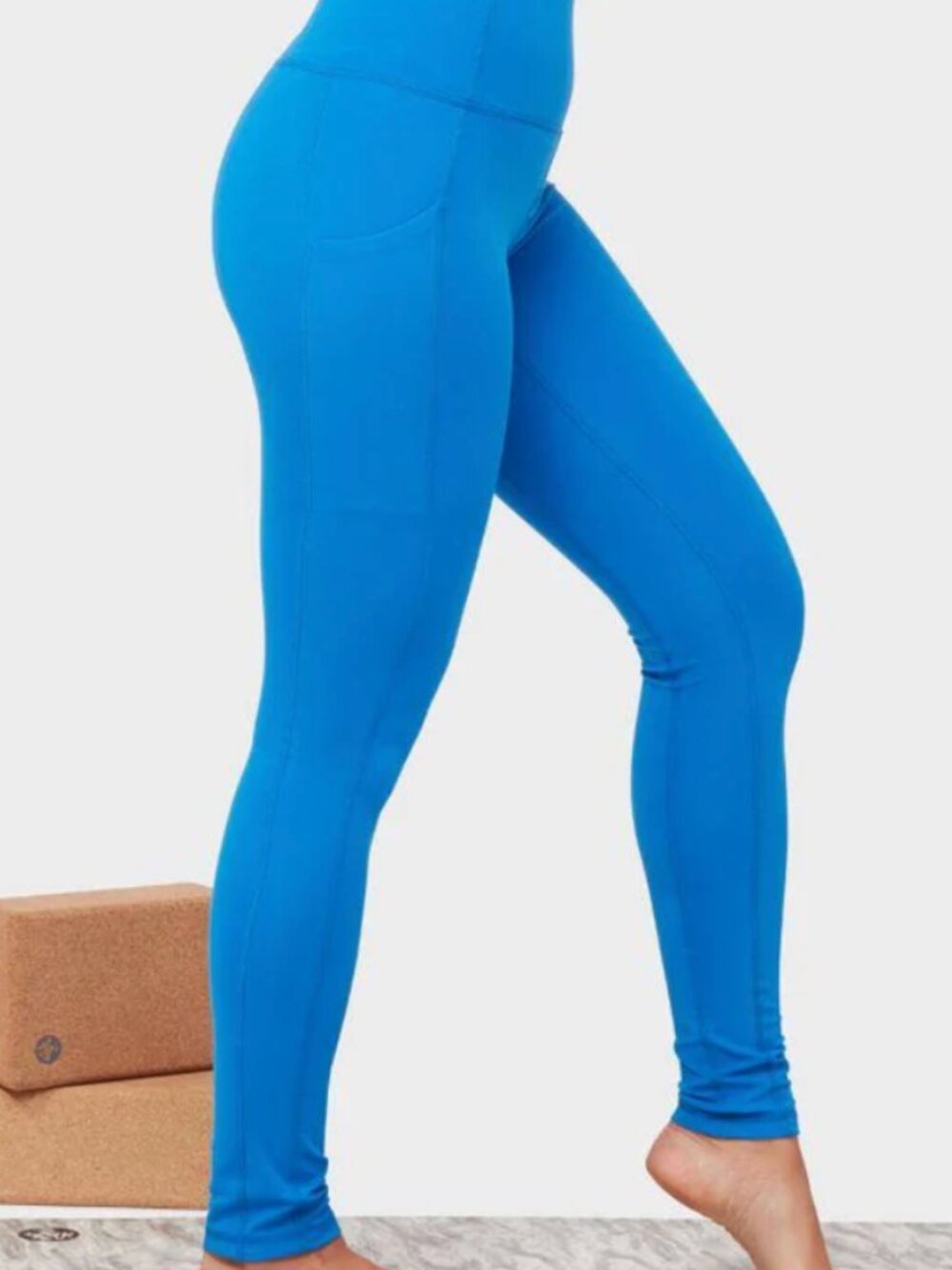 manduka High-Waist Leggings Be Bold Blue NWT women’s medium